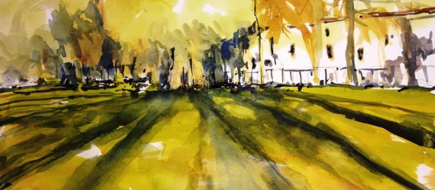 Golden Hour Glow: Art Bathed in Light and Shadow